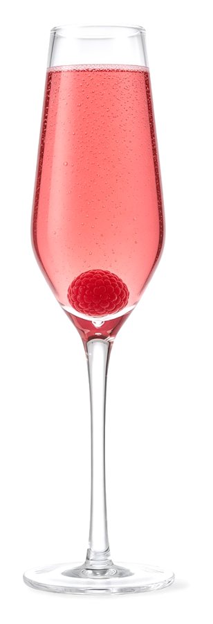 Kir Royale in our champagne flute